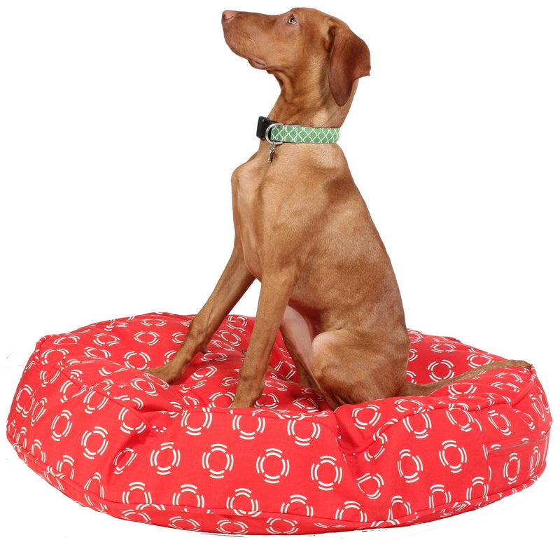 Lady in Red Round Dog Duvets