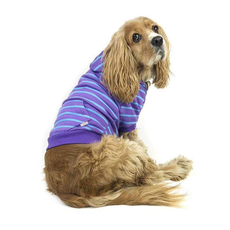 Dog Zip Up Hoodie - Purple