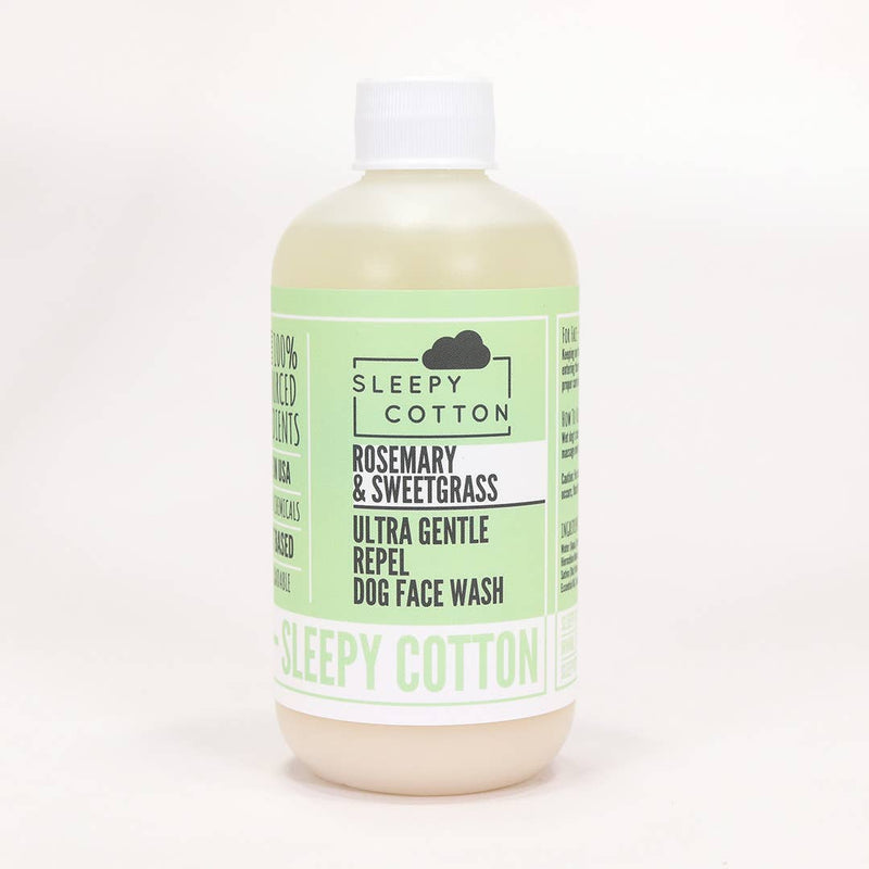Sleepy Cotton - Ultra Gentle Repel Dog Face Wash - Rosemary - 8 OZ